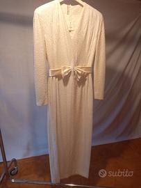 abito sposa cerimonia in seta nuovo vintage