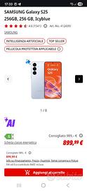 Samsung s25 256gb nuovo