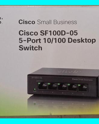 🌐 SWITCH DI RETE CISCO SF100D-05 | HUB ETHERNET 5