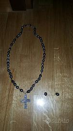 Collana di perle con pendente in argento