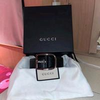 cintura gucci nera uomo