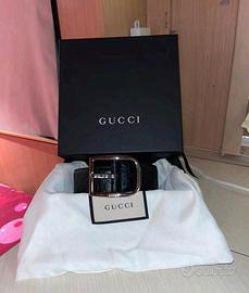 cintura gucci nera uomo
