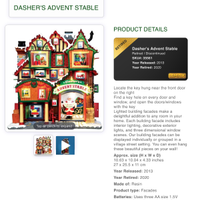 Lemax facciata Dasher’s Advent Stable