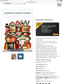 Lemax facciata Dasher’s Advent Stable