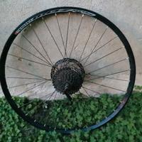 Ruota posteriore 26 mtb completa shimano