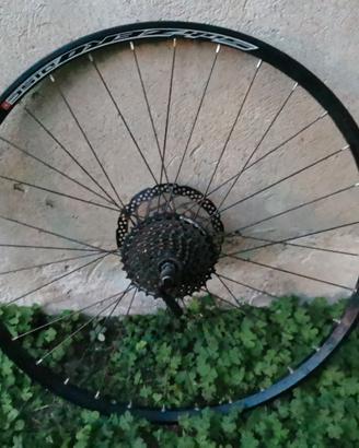 Ruota posteriore 26 mtb completa shimano