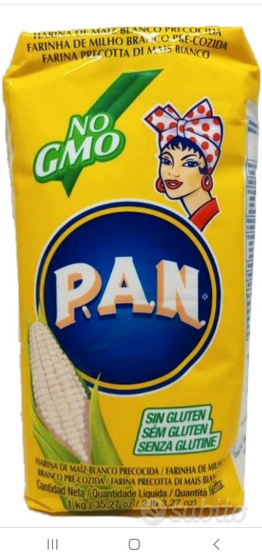 Farina di Mais PAN, bianca precotta, Senza Glutine, 1Kg