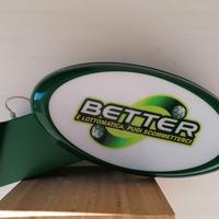 Insegna luminosa bifacciale 