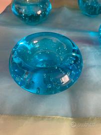 Porta candele e centrotavola turchesi coin casa