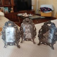 Piccole cornici  stile Liberty, placcato arg.