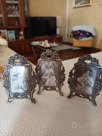 Piccole cornici  stile Liberty, placcato arg.