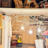 Lampadario fatto a mano.