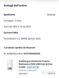 Scaldacqua istantaneo