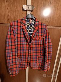 giacca cotone fantasia scozzese tartans