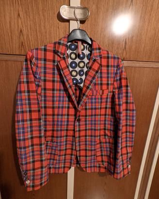 giacca cotone fantasia scozzese tartans
