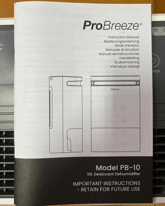 Deumidificatire ProBreeze PB-10