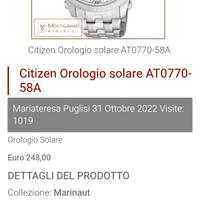 orologio Citizen solare titanio come nuovo 