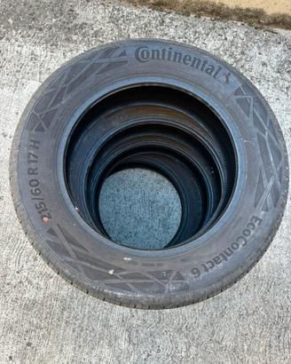 4 PNEUMATICI NUOVI CONTINENTAL 215/60 r17