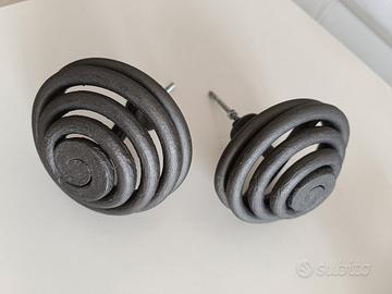Coppia Maniglioni Portone Fatti a Mano 12 cm Ferro