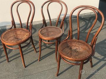 4 sedie tipo Thonet antiche