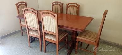 tavolo e 6 sedie