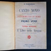IL LIBRO DELLE VERGINI Gabriele D'Annunzio 1909