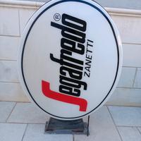 Insegna luminosa bifacciale segafredo Zanetti 