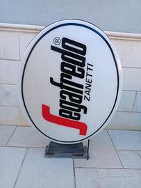 Insegna luminosa bifacciale segafredo Zanetti 