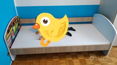 Letto stile Montessori Treno