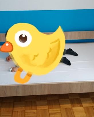 Letto stile Montessori Treno