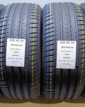 4 GOMME 245 50 19 MICHELIN 2024 RIF4783