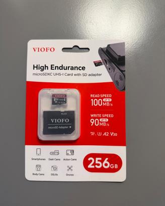 VIOFO Scheda di memoria da 256 GB dashcam