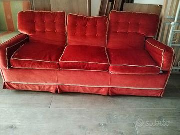 Divano letto una piazza materasso incluso