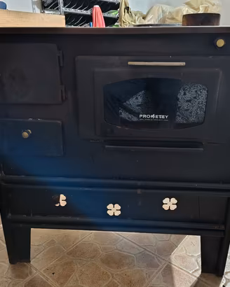 Cucina a legna 7 kW con FORNO +3M DI TUBO!