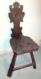 Sedia stile neorinascimento (1800)