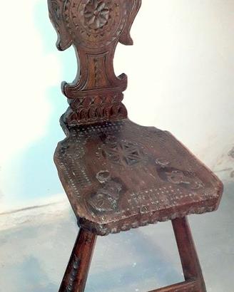 Sedia stile neorinascimento (1800)