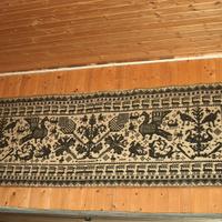 ARAZZO SARDO TESSUTO LANA NERA  PRIMI 900