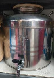 Contenitore acciaio inox per olio