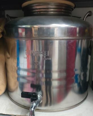 Contenitore acciaio inox per olio