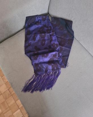 Stola elegante,180x36, viola, con frange