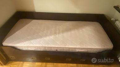 Letto singolo vecchia marina + Materasso