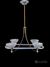 Lampadario design in vetro di Murano anni 40