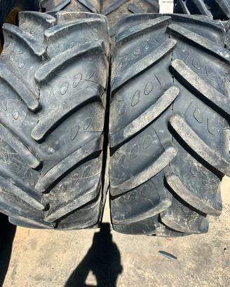 N°2 PNEUMATICI PER TRATTORE AGRIGOLO 480/70/R24