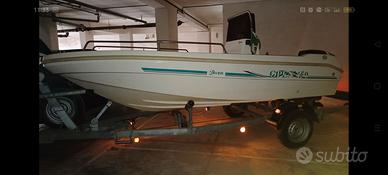 BARCA SAVER OPEN 4,50 + MOTORE 40cv € 3.700