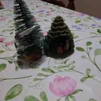 decorazioni natalizie, alberello più mini presepe