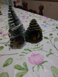 decorazioni natalizie, alberello più mini presepe