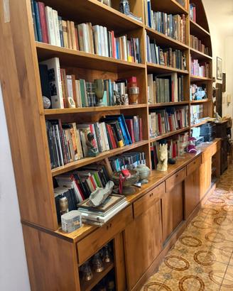 Libreria in faggio listato