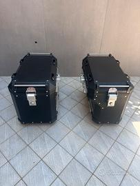 Coppia di valige laterali in alluminio africa twin