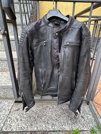 Giubbotto in pelle moto segura