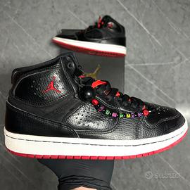 🔥 Jordan 1 Mid Black Red – EU 38.5